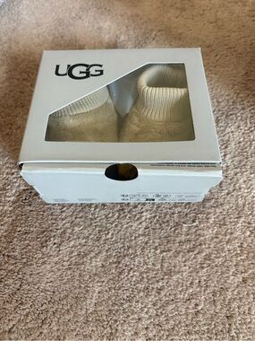 UGG Baby Shearling Booties - Off-White